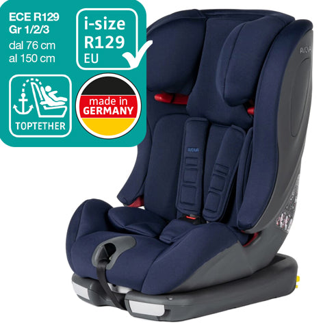 IVA 5% - Seggiolino SPERLING-FIX AVOVA R129 (76 - 150 cm, da 1 fino ai 12 anni ca)