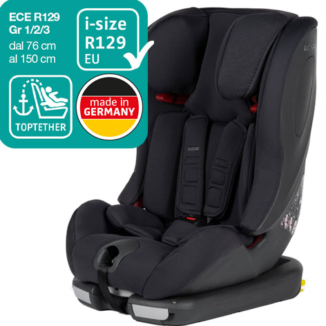 IVA 5% - Seggiolino SPERLING-FIX AVOVA R129 (76 - 150 cm, da 1 fino ai 12 anni ca)