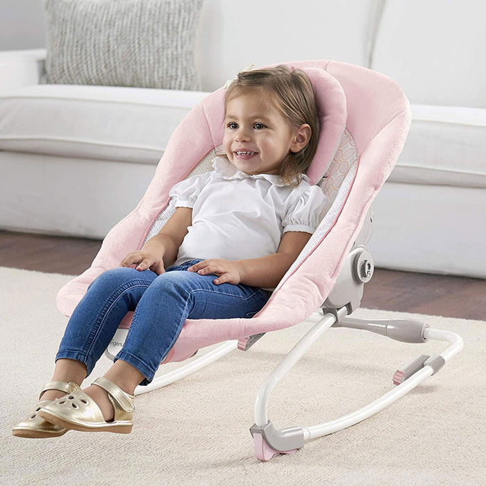 Sdraietta PINK ROCKER fino ai 18 kg reclinabile con Vibrazioni e Melod —  mikyvicenza