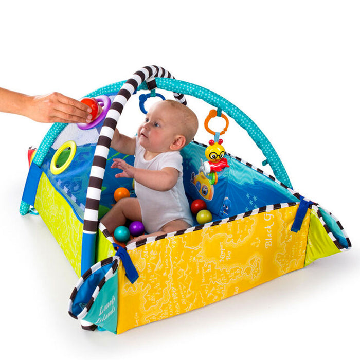 Palestrina Play Place Baby Einstein 5-in-1 ACTIVITY GYM & BALL con Bordi, Archi e Palline