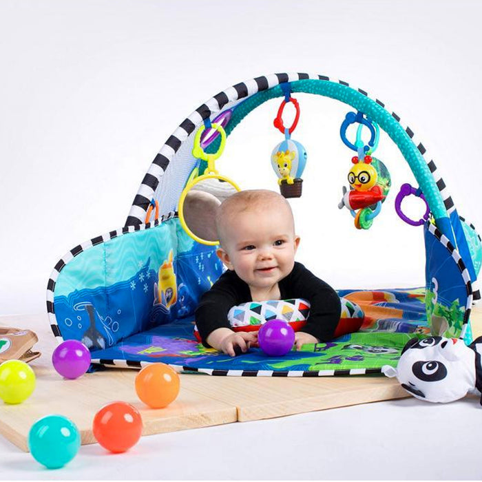 Palestrina Play Place Baby Einstein 5-in-1 ACTIVITY GYM & BALL con Bordi, Archi e Palline