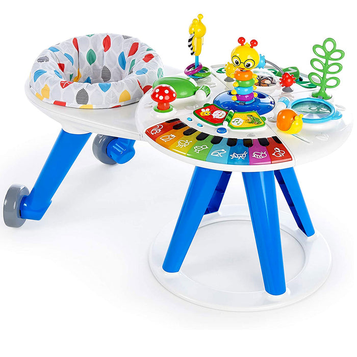 Stazione Gioco 4-in-1 AROUND WE GROW con Girello 360° e Tavolino Gioco