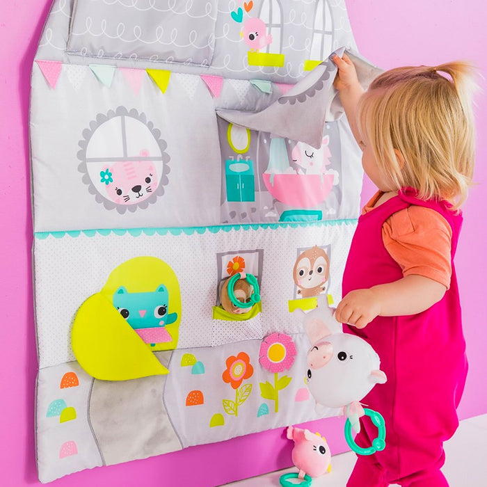 Palestrina DOLL HOUSE Activity Gym 4-in-1 con Bordi, Archi e Casetta da Appendere