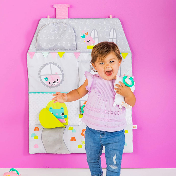 Palestrina DOLL HOUSE Activity Gym 4-in-1 con Bordi, Archi e Casetta da Appendere