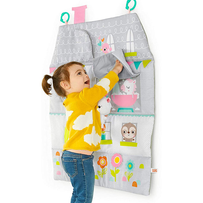 Palestrina DOLL HOUSE Activity Gym 4-in-1 con Bordi, Archi e Casetta da Appendere