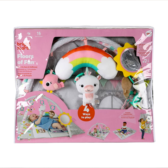 Palestrina DOLL HOUSE Activity Gym 4-in-1 con Bordi, Archi e Casetta da Appendere