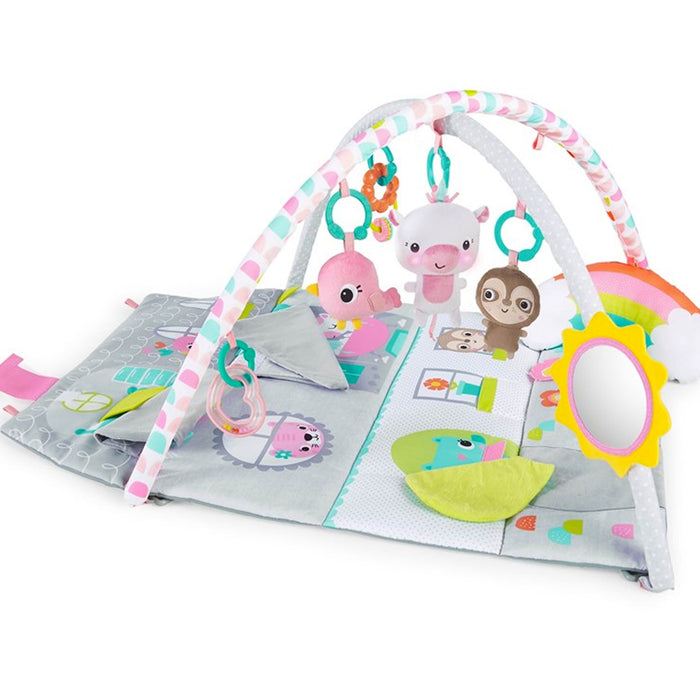 Palestrina DOLL HOUSE Activity Gym 4-in-1 con Bordi, Archi e Casetta da Appendere