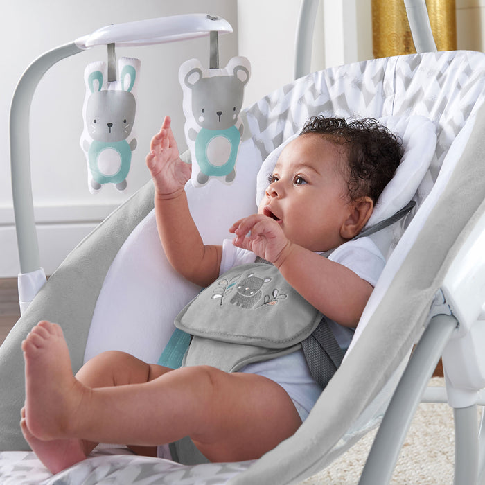 Altalena Alta Sdraietta 2-in-1 INGENUITY Girevole con