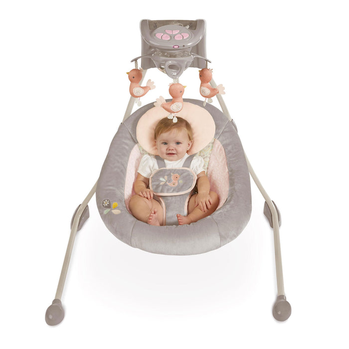 Altalena Alta Girevole INGENUITY Rosa con oscillazione, vibrazione e musiche!