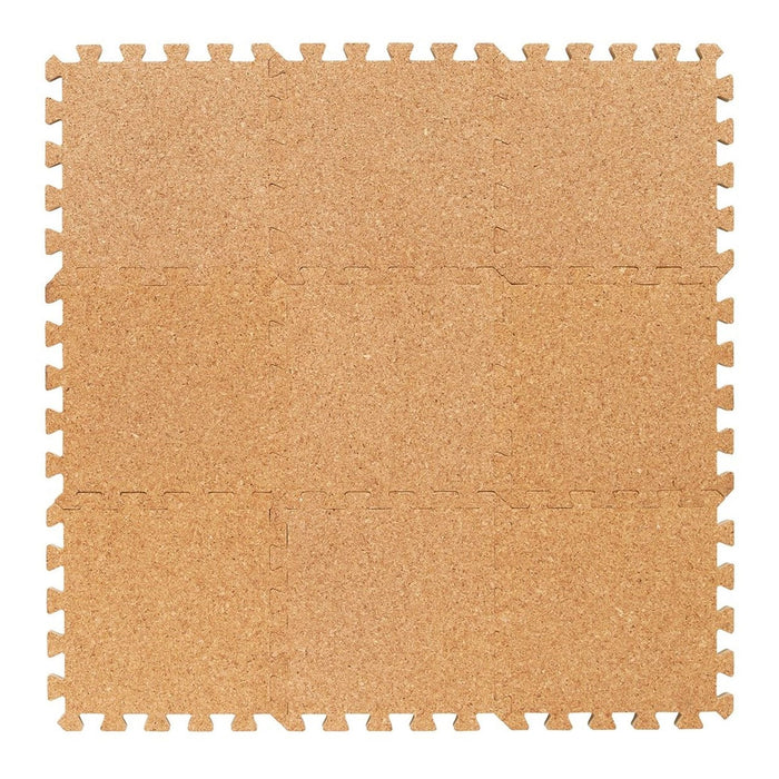 Tappetone Ecologico e Naturale PUZZLE in SUGHERO, 9 pz