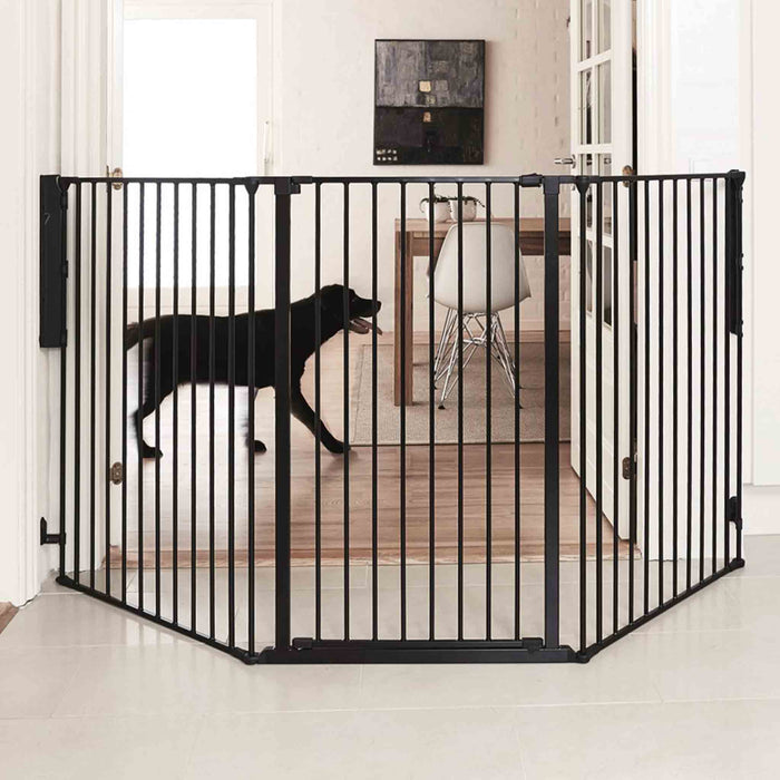 Barriera di Protezione Extra Alta per Animali Domestici PET FLEX L fino a 223 cm - Fissaggio a Muro