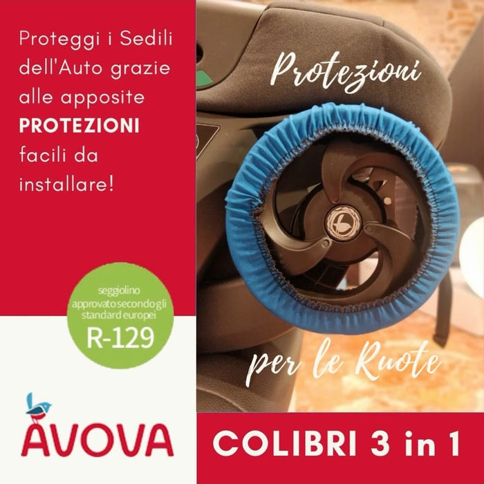 Seggiolino Auto OVETTO 3 in 1 COLIBRI di AVOVA diventa Passeggino