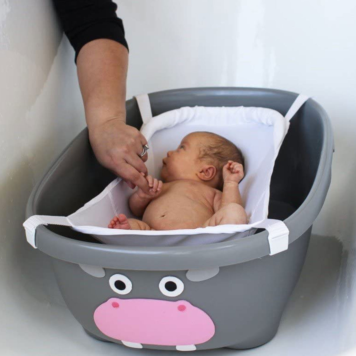 Vaschetta Bagnetto Neonato Pieghevole DEANIC Con Cuscino 0-24 Mesi Grigio - Foto 5