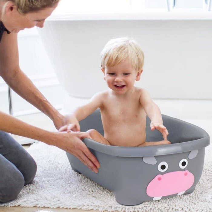 Vaschetta Bagnetto Neonato Pieghevole DEANIC Con Cuscino 0-24 Mesi Grigio - Foto 2