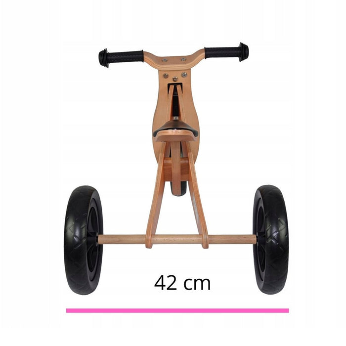 TRICICLO & BICI Senza Pedali 2-in-1 Cavalcabile in Legno per l'Equilibrio