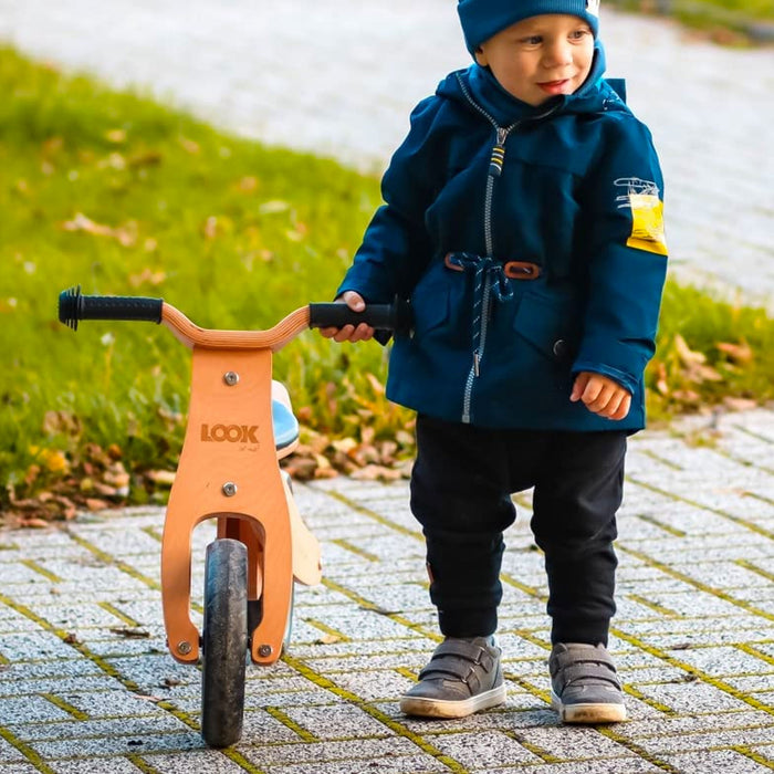 TRICICLO & BICI Senza Ruote 2-in-1 Cavalcabile in Legno per l'Equilibrio