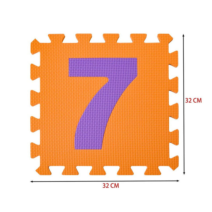Tappetone PUZZLE Foam con Numeri e Operazioni COLOR 16 pz