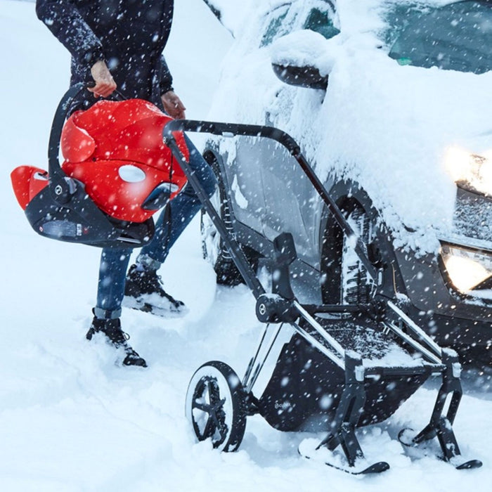 TRIO Passeggino Cybex  PRIAM + Navicella + Ovetto Reclinabile Cloud T Plus, Extra Cittadino per tutti i terreni