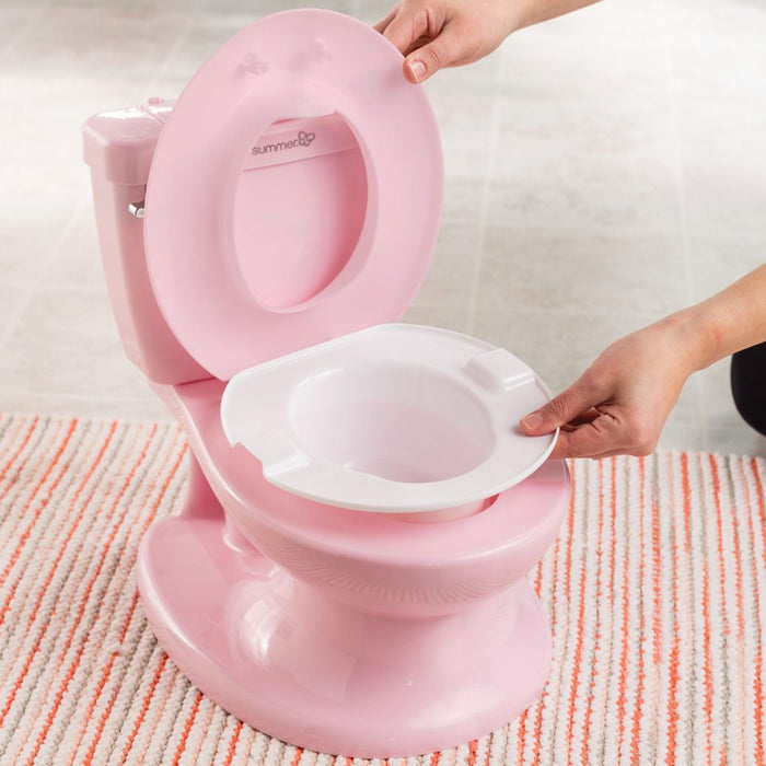 Vasino My Size Pro Summer By Ingenuity – Con Suono Sciacquone Realistico, Adatto Da 18 Mesi O Fino A 22 Kg, Rosa