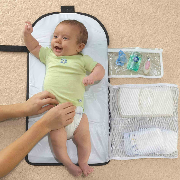 Fasciatoio Portatile Lekebaby - Pieghevole Impermeabile 63x35 Cm Con Cuscino - Foto 8