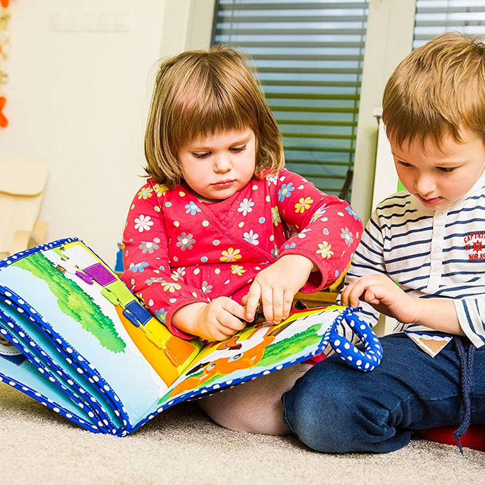 Libro Interattivo Educativo QUIET BOOK Hand Made in Tessuto