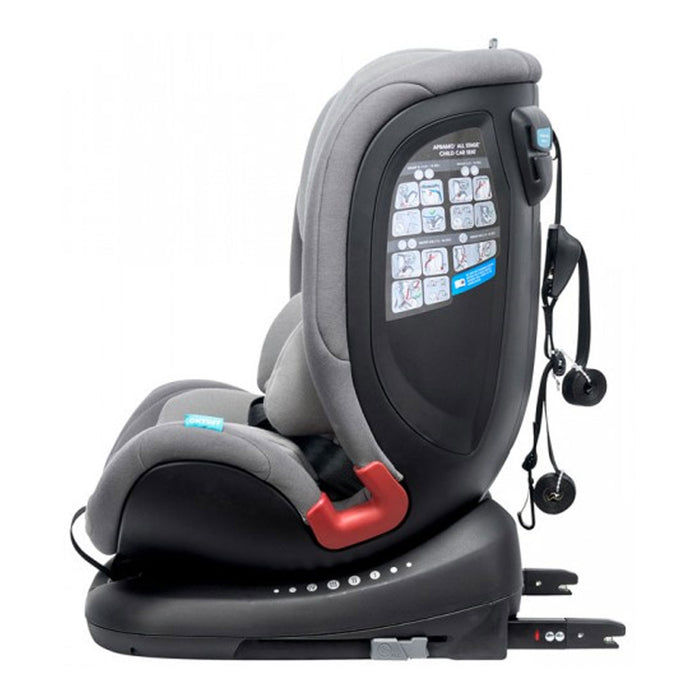 Seggiolino ALL STAGE Gr. 0-1-2-3 dalla Nascita ai 36 kg ISOFIX e Rotazione 360°