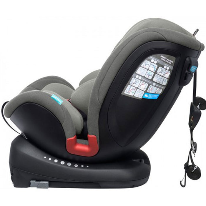 Seggiolino ALL STAGE Gr. 0-1-2-3 dalla Nascita ai 36 kg ISOFIX e Rotazione 360°