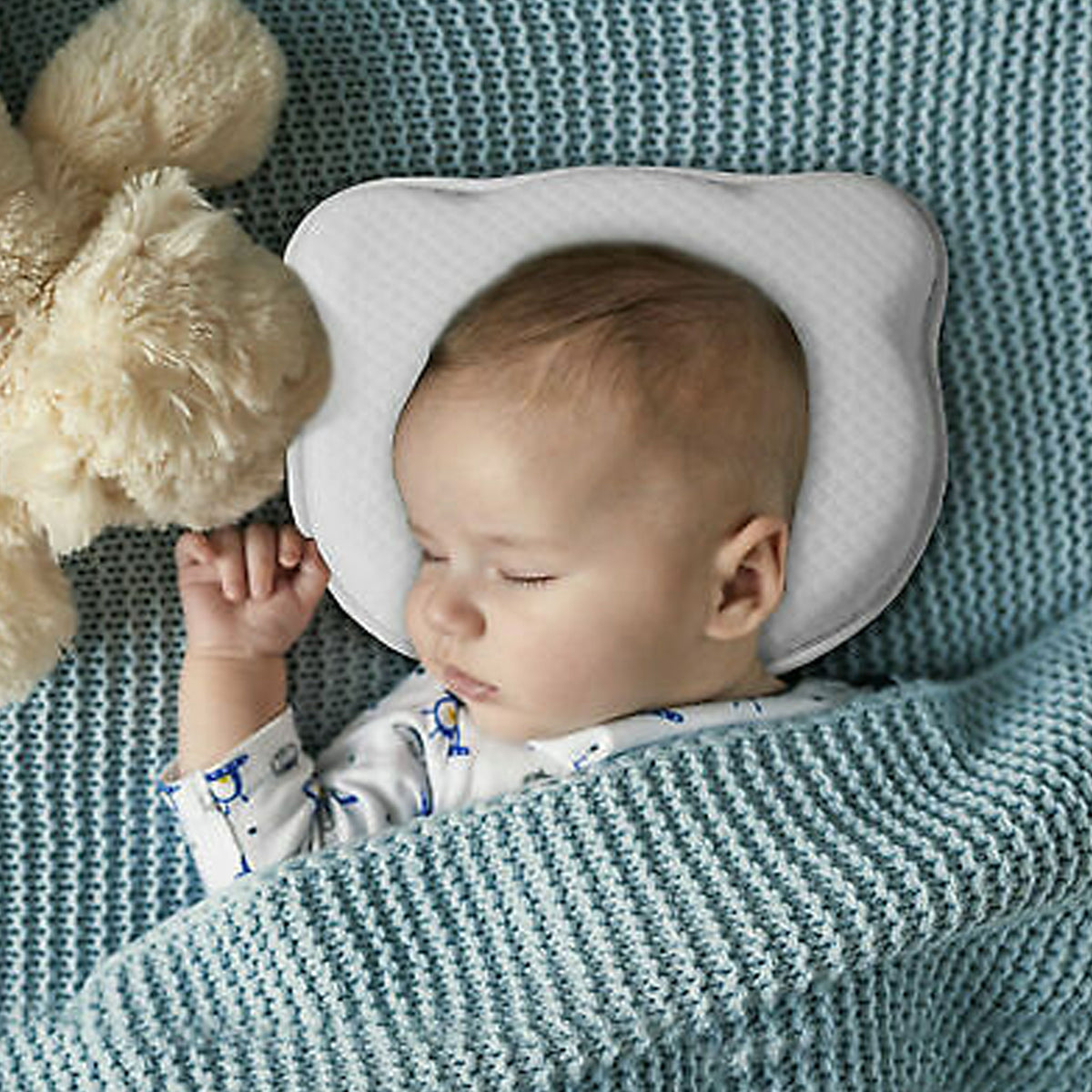 Cuscino modellante per la testa del neonato, che previene la sindrome della  testa piatta (plagiocefalia), realizzato in memory foam Testa e collo  Supporto per bambini 3d Cuscino per 0-12 mesi