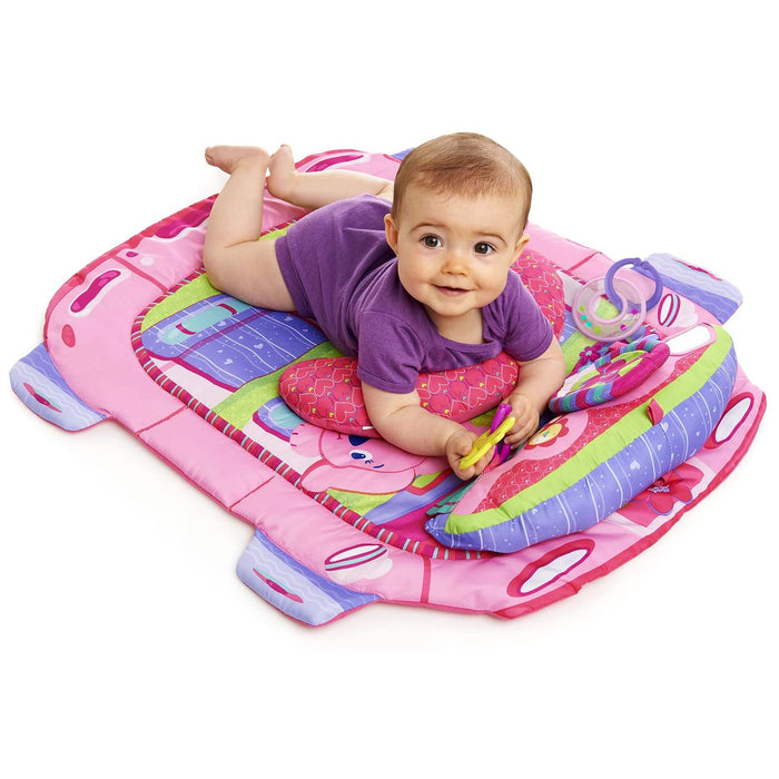 Palestrina Rosa TUMMY TIME con VOLANTE Bambina 2 in 1