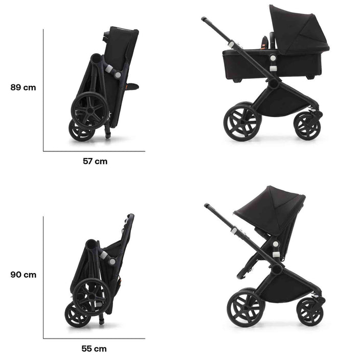 FOX CUB Passeggino 2-in-1 & Navicella COMPATTO Bugaboo Extra Cittadino