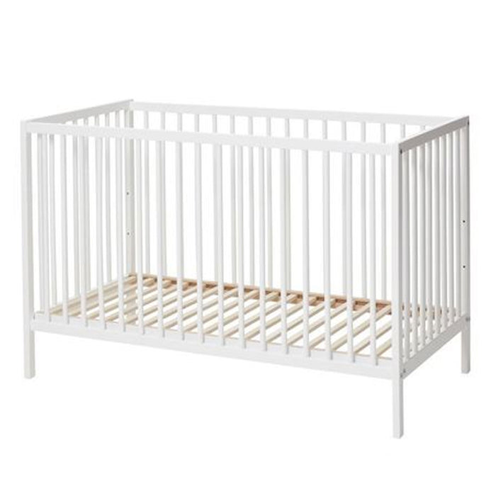Lettino in Legno BABYDAN 60x120 cm Sponda Fissa con Materasso