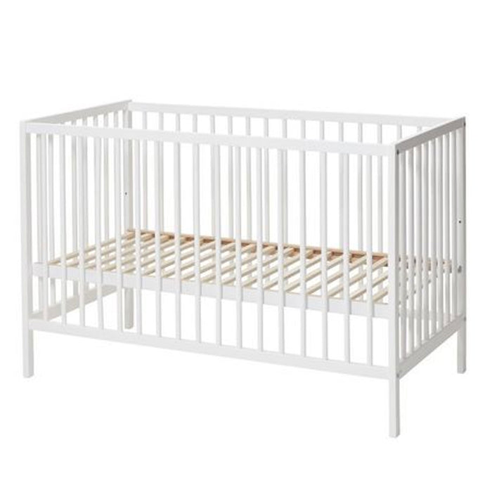 Lettino in Legno BABYDAN 60x120 cm Sponda Fissa con Materasso