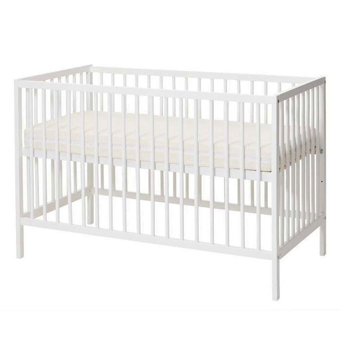 Lettino in Legno BABYDAN 60x120 cm Sponda Fissa con Materasso