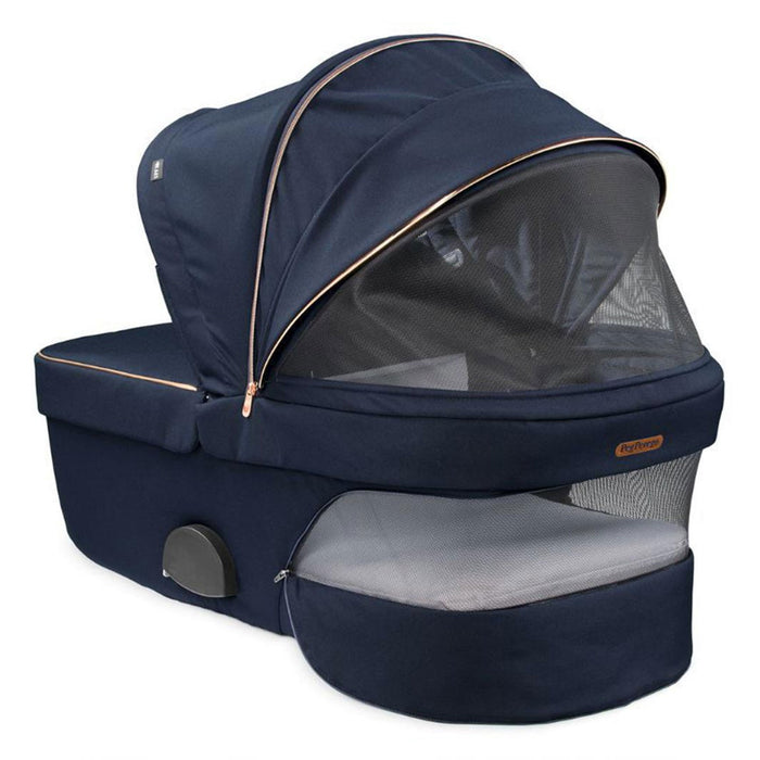 TRIO LOUNGE + Base Isofix VIVACE Peg Perego LIQUORICE - Leggero e Compatto, Ovetto Reclinabile