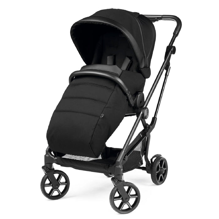 TRIO LOUNGE + Base Isofix VIVACE Peg Perego LIQUORICE - Leggero e Compatto, Ovetto Reclinabile