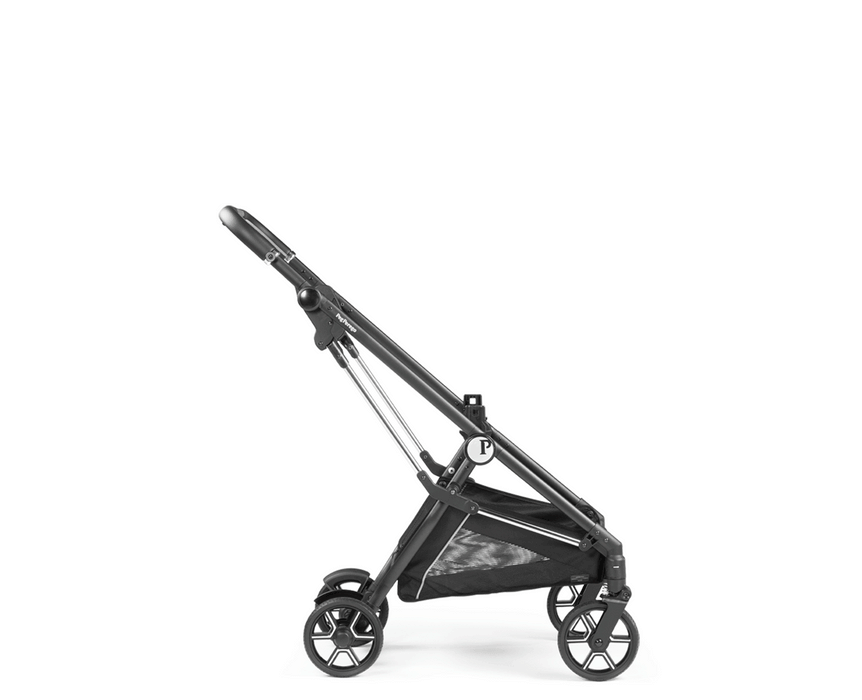 TRIO LOUNGE + Base Isofix VIVACE Peg Perego LIQUORICE - Leggero e Compatto, Ovetto Reclinabile
