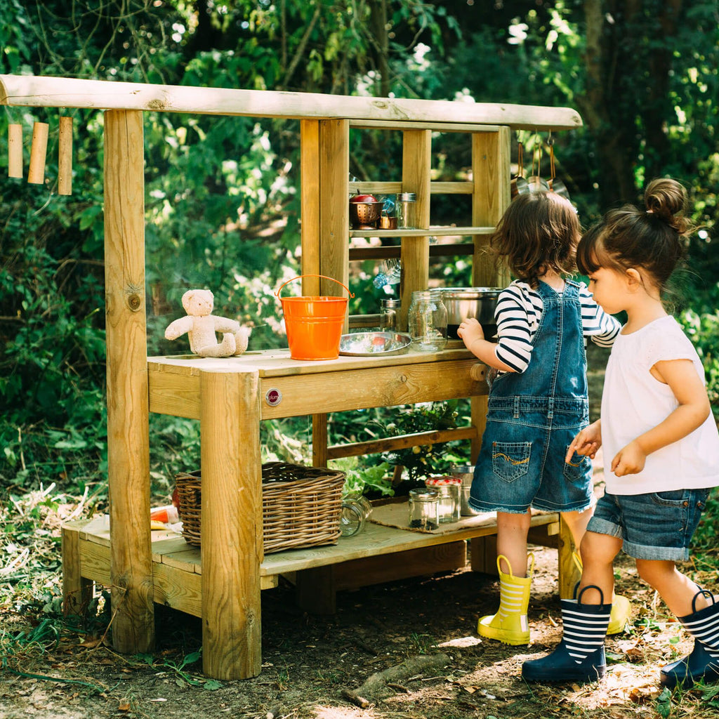 Cucina Da Esterno Hape Nature Fun - Con Lavello E Serbatoio Acqua, Materiali Eco | Gioco Per Bambini 3+ Anni - Foto 7
